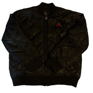 Jordan black bomber jacket